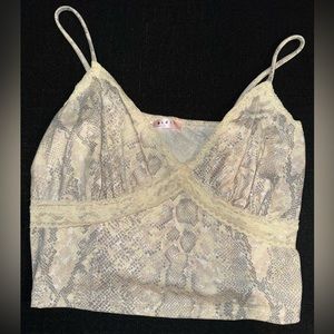 Snake Skin top - never worn